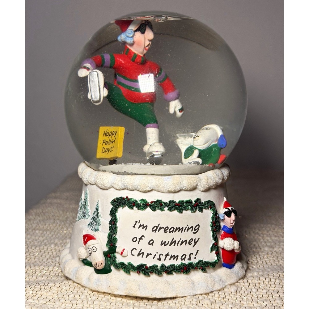 Maxine Musical Christmas Snow Globe "Dreaming of a Whiney Christmas!"